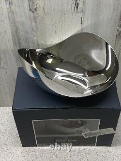 Georg Jensen Bloom Bol en miroir en acier inoxydable - Grand - Présentoir en magasin - Défauts de l'article