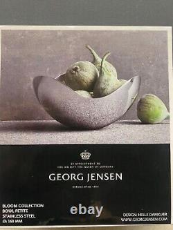 Georg Jensen Bloom Petit Bol de service en acier inoxydable NEUF