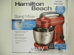 Hamilton Beach 7 Speed Stand Mixer Avec Tête D'inclinaison 300 Watt Motor Red 63395