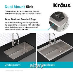 KRAUS Évier double 33x22 avec robinet - Reconditionné certifié