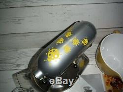 Kitchen Aid 325w Série Artisan Tête Inclinable Countertop Batteur Sur Socle En Argent