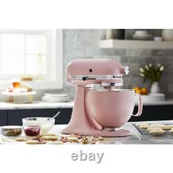 KitchenAid Bol en acier inoxydable de 5 pintes à tête inclinable finition résistant à la décoloration en rose séché