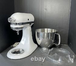 Kitchenaid 5 Quart Artisan Stand Mixer Ksm150swh White 10 Speed With Pour Guard