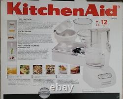 Kitchenaid Food Processor Juicer Accessoires 12-cup Et 4-cup Bols Kfpw760 Blanc