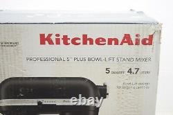 Kitchenaid Pro 5 Plus 5qt Bowl-lift Stand Mixer Matte Black Kv25g0xbm Nouveau