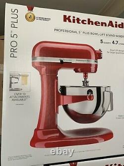 Kitchenaid Professional 5 Plus Série Stand Mixers-empire Red Brand New In Box
