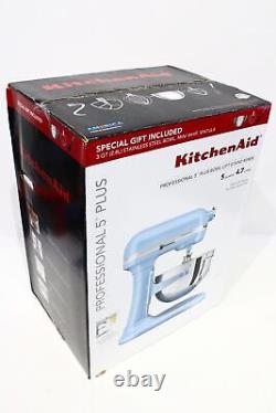 Kitchenaid Professional Plus Mélangeur De Support 5 Qt Bowl-lift Avecbundle Blue Kp25m0xvb5