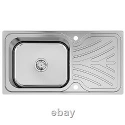 Kohler Ease Inset En Acier Inoxydable Kitchen Sink Single Bowl Déchets 950 X 500mm