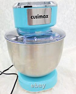 Mélangeur à pâte CUSIMAX avec tête inclinable, mélangeur électrique avec bol en acier inoxydable de 5 litres.