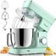 Mélangeur électrique De Cuisine Inclinable 5,5 Qt 10+p Avec Bol En Acier Inoxydable