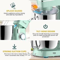 Mélangeur électrique de cuisine inclinable 5,5 QT 10+P avec bol en acier inoxydable
