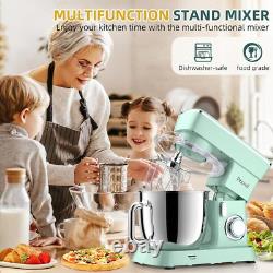 Mélangeur électrique de cuisine inclinable 5,5 QT 10+P avec bol en acier inoxydable