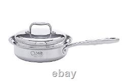 Nouvel ensemble de casseroles en acier inoxydable 6 pièces 360 Cookware