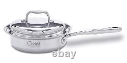 Nouvelle sauteuse en acier inoxydable 360 Cookware de 2 litres avec couvercle