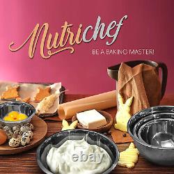 Nutrichef 6 Pièces En Acier Inoxydable Home Kitchen Mixing Set De Bol (4 Pack)