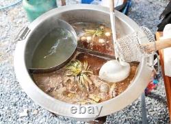 P2 Pot Noodle Glass Instant Pan Bowl Soupe En Acier Inoxydable Cuisine Zebra 36 CM