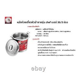 P3 Pot Noodle Glass Instant Pan Bowl Soupe En Acier Inoxydable Cuisine Zebra 36 CM