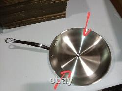 Poêle à frire ronde Mauviel M'Cook 2,6 mm avec poignée en acier inoxydable moulé, 11,8 pouces