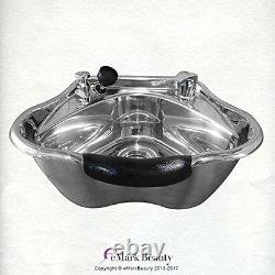Round-polished-stainless-steel-shampoo-bowl-cabinet-beauty-salon-tlc-1368-fc