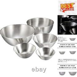 Set de 5 Bols Empilables en Acier Inoxydable Élégance Durable pour Votre Cuisine