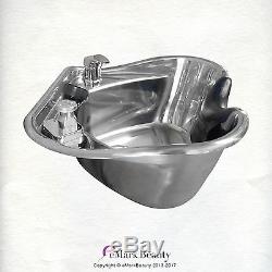 Shampooing Bowl Poli Évier En Acier Inoxydable Shampooing Pour La Beauté Salon Tlc-1368