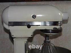 Vintage Hobart Kitchenaid K5-a Large Commercial Mixer Bowl Wisk & Instructions