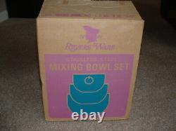 Vintage Nos USA Revere Ware En Acier Inoxydable Mixing Bowl Set No. 943 Nouveau Pré 68