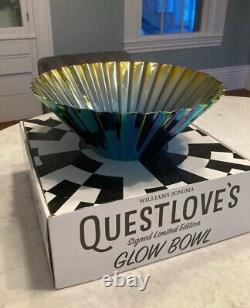 Williams Sonoma Questlove's Bol à popcorn à édition limitée signé Glow Bowl 185/350